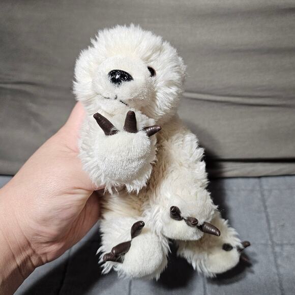 MJC 1988 Vintage Purr-Fection White Polar Bear Plush Stuffed Animal Small 8" - Picture 4 of 6